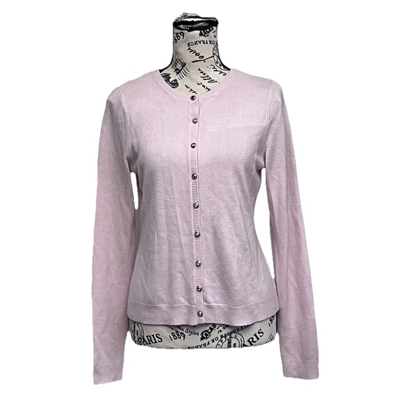 New York & Company Pink Cardigan Sweater S Y2K Coquette Cottagecore Soft Girl - Picture 2 of 10